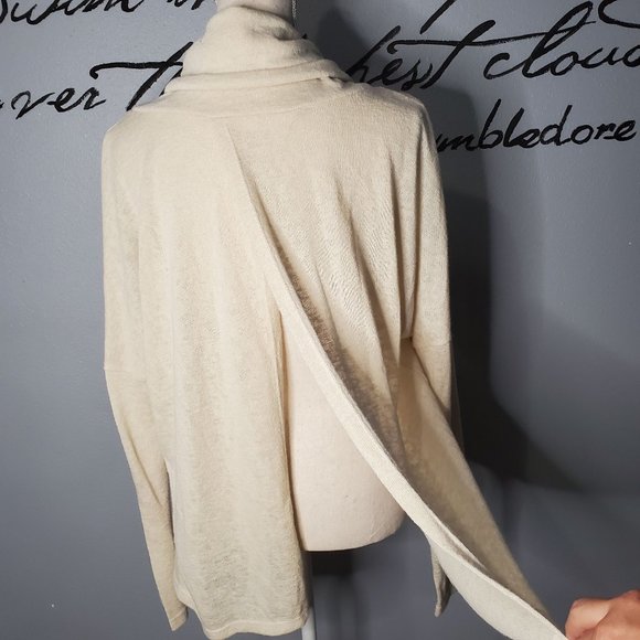 Lovely Day Cowl Neck Sweater with Split Open Back, Lg - Picture 2 of 6